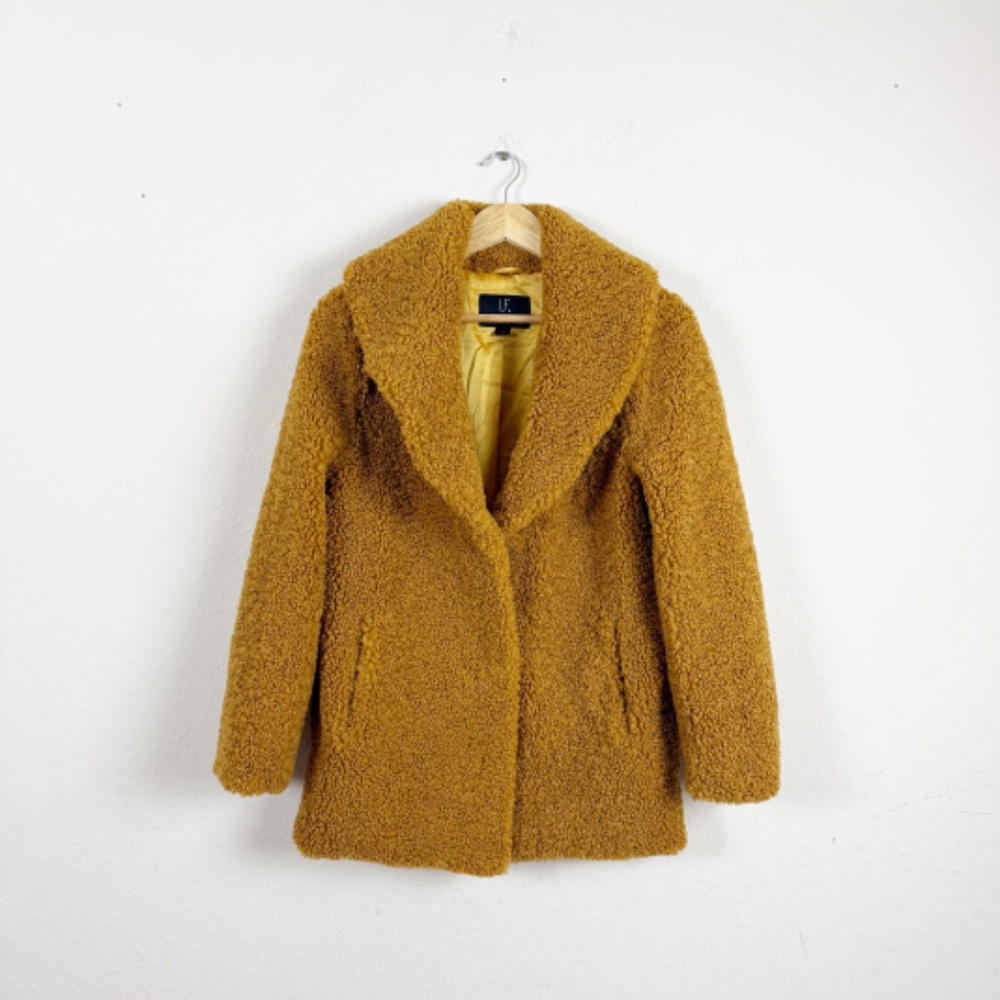 Unreal Fur Freedom Jacket French Mustard Soft Cozy Size Xs